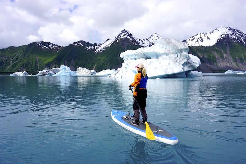 paddle boarding in Alaska