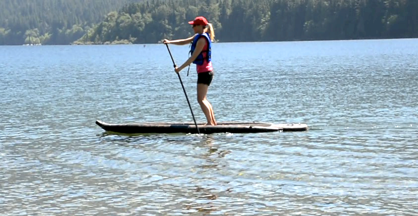 stand-up paddling with the Airhead universal lifejacket
