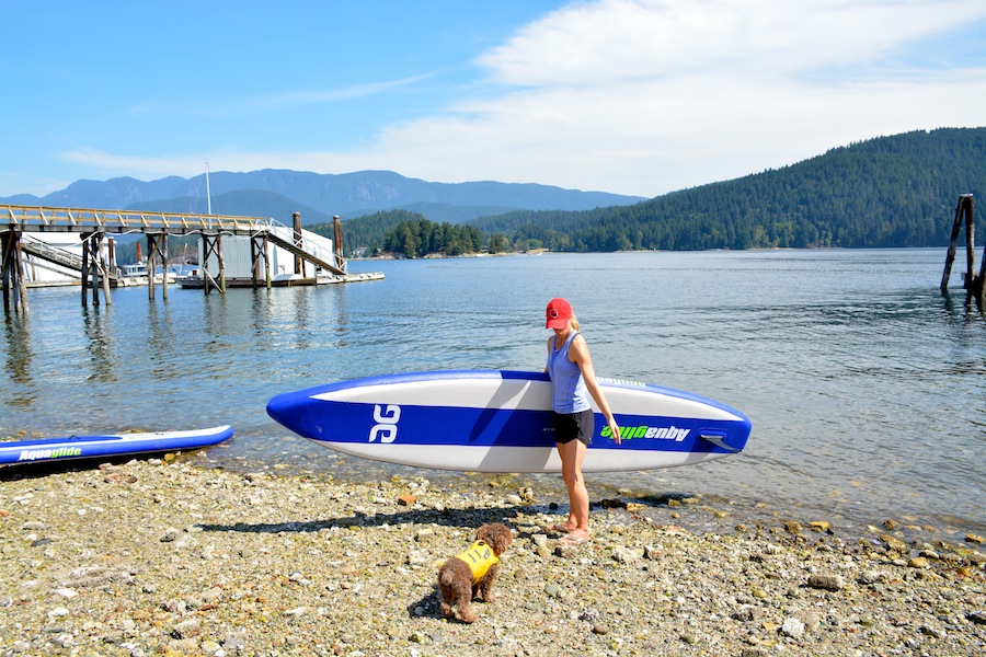 Deep Cove - taking the Aquaglide Cascade touring SUP out