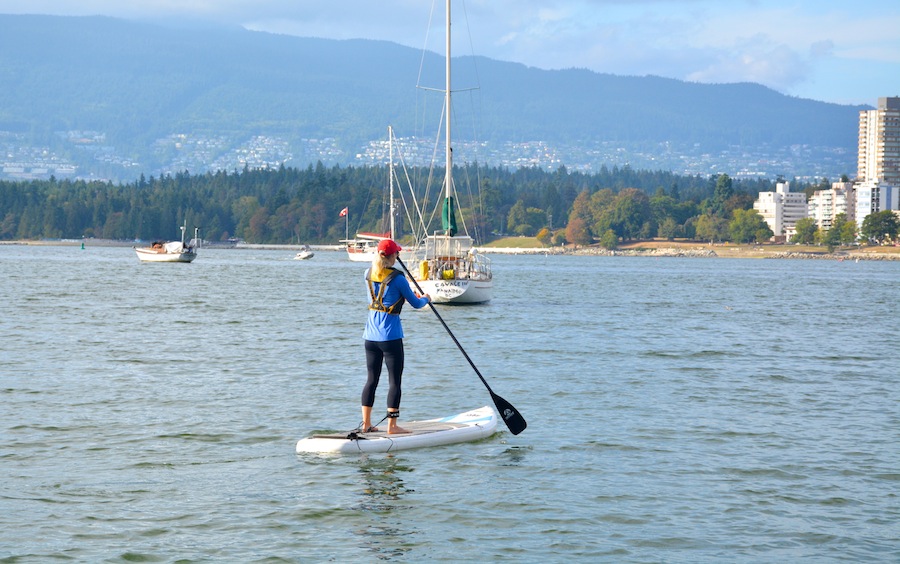 paddling the Czar ISUP Vancouver BC