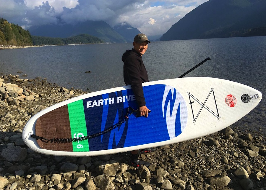 taking the Earth River 9'6" SUP to the water