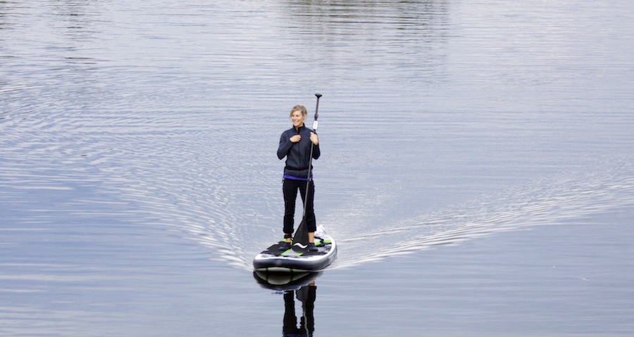 standup paddling with the ElectraFin