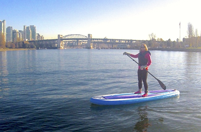 paddling the Airhead Fit in Vancouver