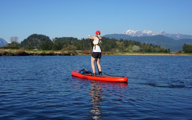 stand-up paddling on the NIXY California ISUP