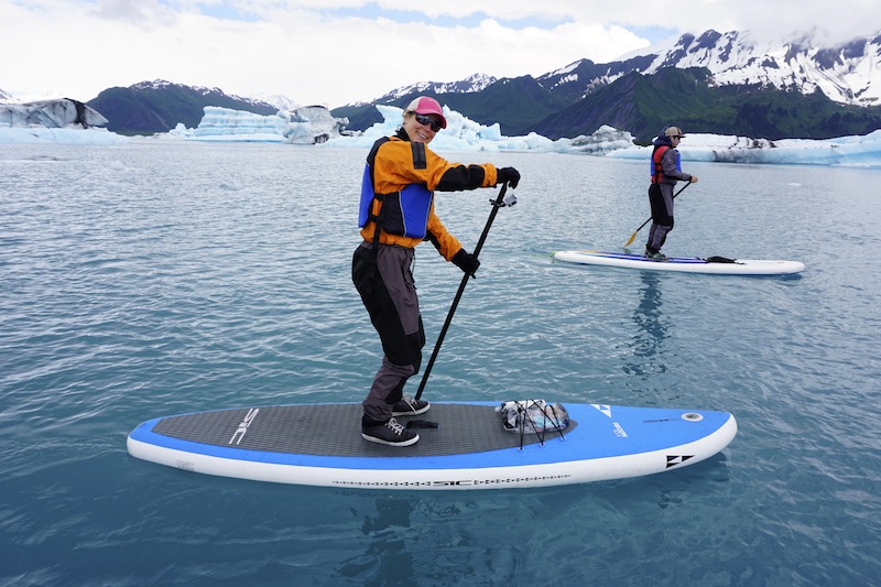 SIC Recon inflatable SUP at Bear Glacier Alaska
