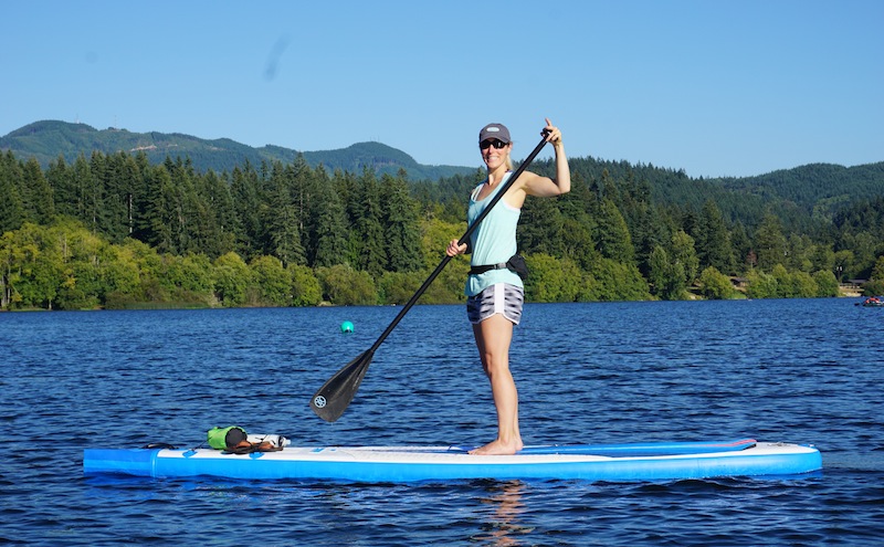 Stand-up paddling with the Werner Trance SUP paddle