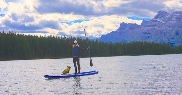using Werner Trance paddle in Banff