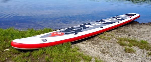 Red Paddle Co Dragon paddle board for team racing