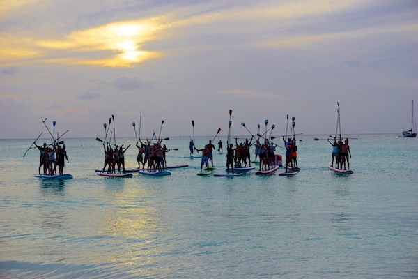 sunset paddle Barbados