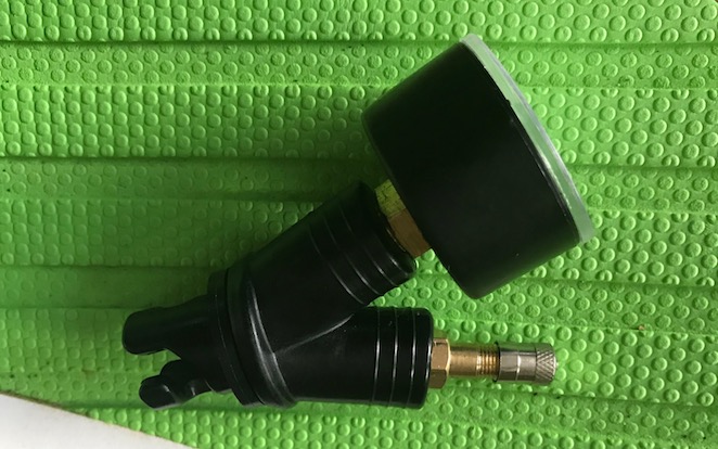 Wakooda inflation valve adapter with gauge