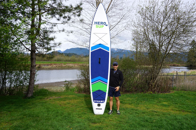 standing tall with the 12'6" Hero SUP Dynamo