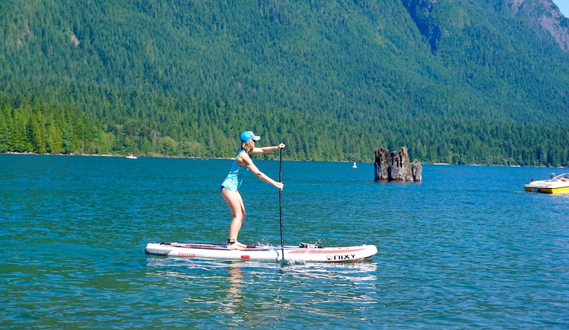 paddle boarding on the Nixy Venice G3