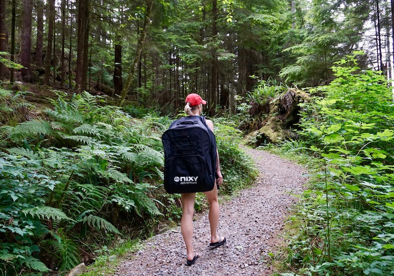 hiking with the Nixy Huntington backpack