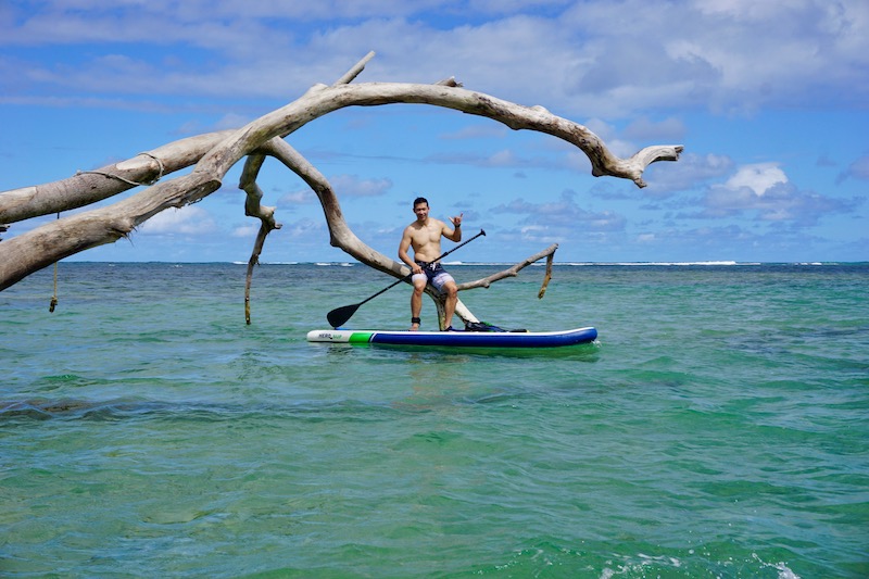 Anini Beach Kauai paddleboarding