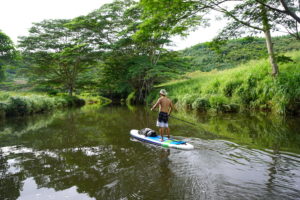 boarding kauai paddle