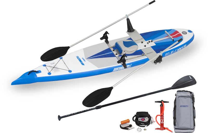 Sea Eagle Needlenose inflatable SUP rowing package