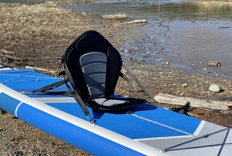 Blue Crusader ISUP with kayak seat