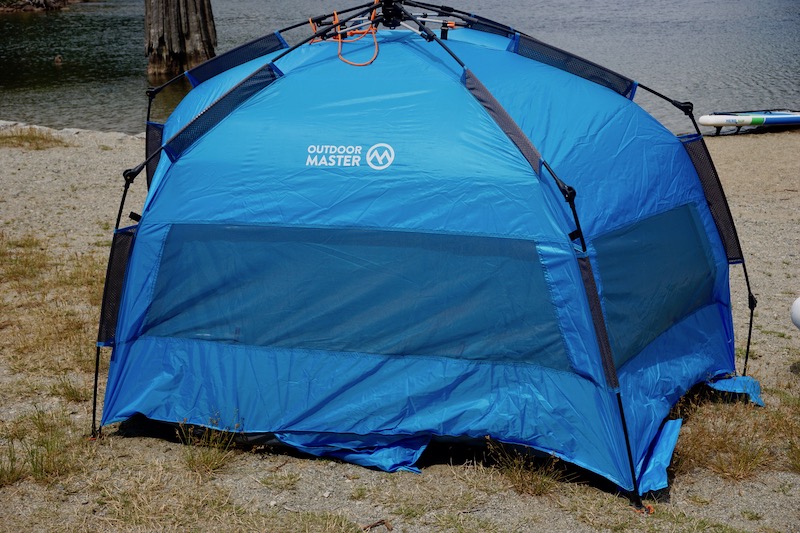UV protected pop up beach tent