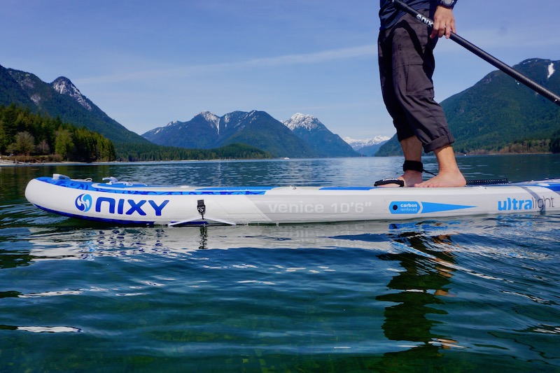 paddling the NIxy Venice G4 at Alouette Lake