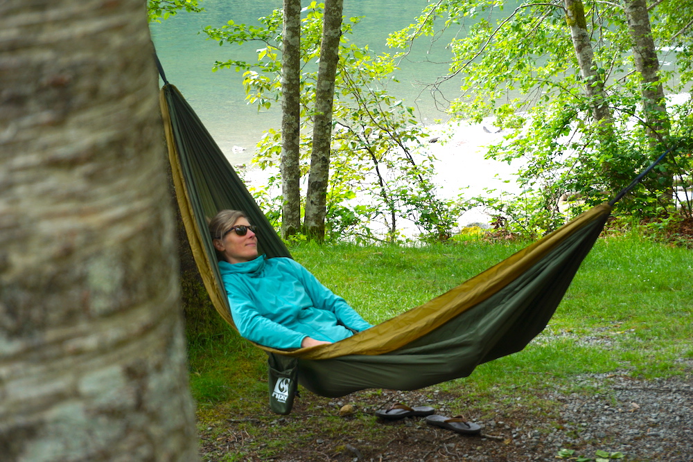 camping with the Nixy hammock