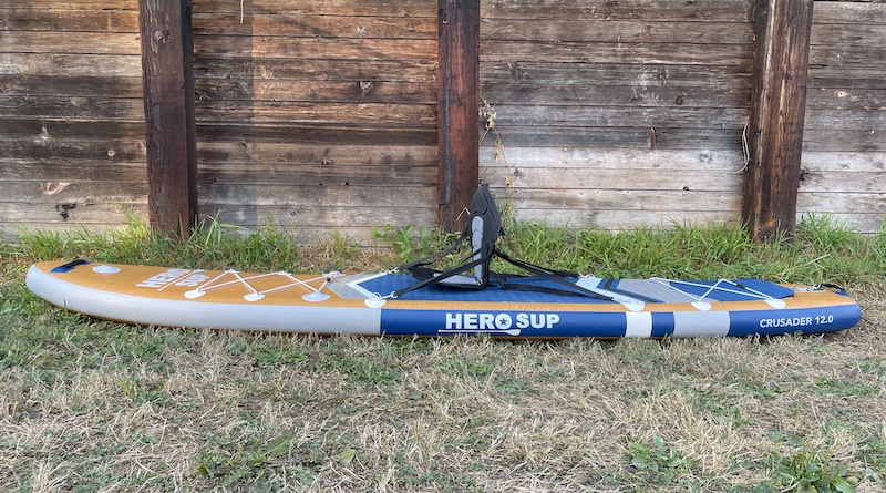 kayak seat on paddle board Hero SUP