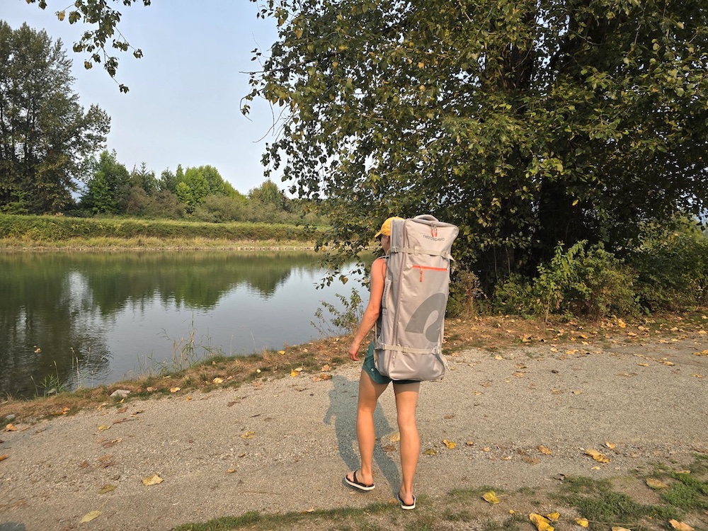 Retrospec Weekender compact paddle board package